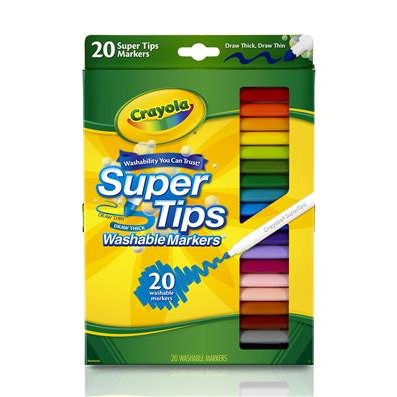 Crayola สีเมจิก20สี หัวแบบพิเศษเส้นบางและหนาในแท่งเดียว