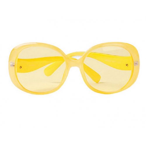 อื่นๆ-M2K แว่นตากันแดด Kocotree พร้อมกล่องใส่ UV400, สี: เหลือง