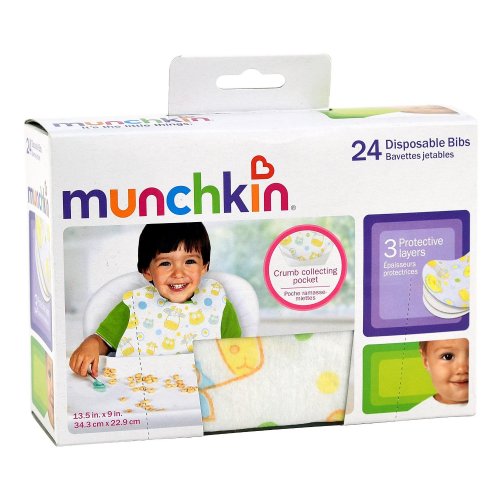 Munchkin Disposable Bibs, 24 Pack