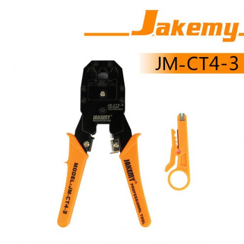 Jakemy คีมเข้าหัวแลน Network RJ45-RJ11-RJ12 LAN&Telophone รุ่น JM-CT4-3