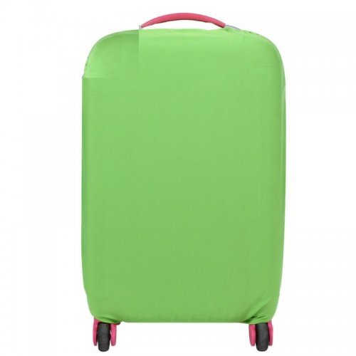 ผ้าคลุมกระเป๋าเดินทางแบบยืด ป้องกันฝุ่นและรอยขีดข่วน สำหรับกระเป๋าเดินทาง ขนาด 18"-20" (S), สี: เขียว