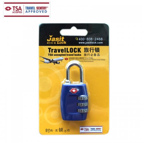 2home กุญแจล็อคกระเป๋า TravelLock TSA-accepted travel locks (TSA335), สี: น้ำเงิน