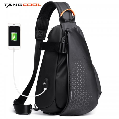 Tangcool TANGCOOL กระเป๋าคาดอก กันน้ำ รุ่น TC-901 (L), สี: ดำมีลาย