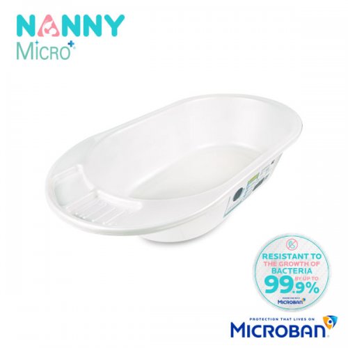 Nanny Nanny Micro+ อ่างอาบน้ำเด็ก รุ่น Classic Microban ป้องกันแบคทีเรีย