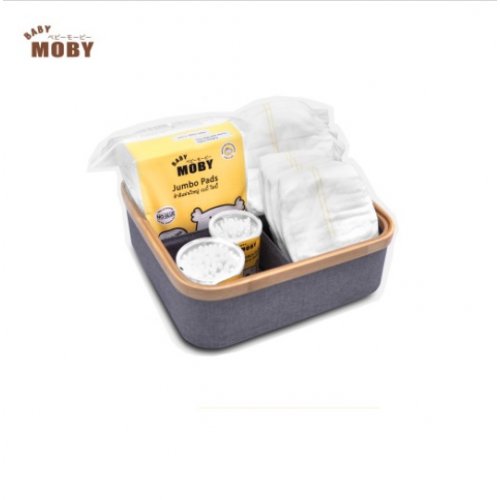 moby Baby Moby กล่องใส่ของ 4 ช่อง อเนกประสงค์ กล่องใส่ผ้าอ้อม กล่องใส่ของเด็ก